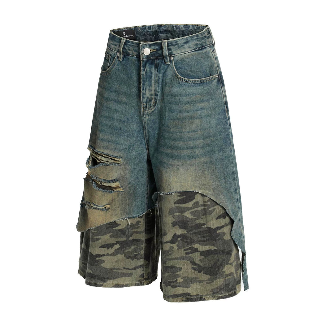 Fashion sports loose camouflage shorts